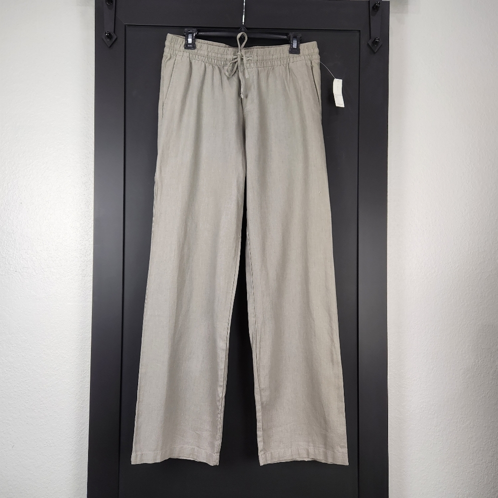 Old Navy Linen-Blend Pull Up Elastic Waist w Drawstring Pant Size Small NWT